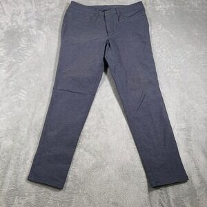 Lululemon Pants Mens 32 ABC Skinny Tech Canvas Heathered Deep‎ Blue 29" Inseam